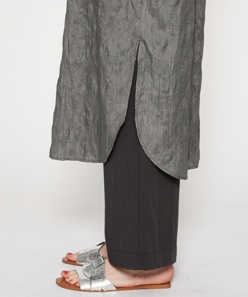 cloenc（クロエンス）の「【手洗い可】フリルワッシャーワンピース（ワンピース・レディース・ブラック/ダークグレー・02/01）」の15枚目の写真