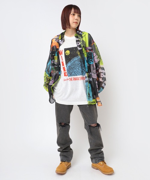 RNA（アールエヌエー）の「R4345 ダメージタイトストレート（デニムパンツ・レディース・ブラック/インディゴブルー・SMALL/MEDIUM）」の9枚目の写真