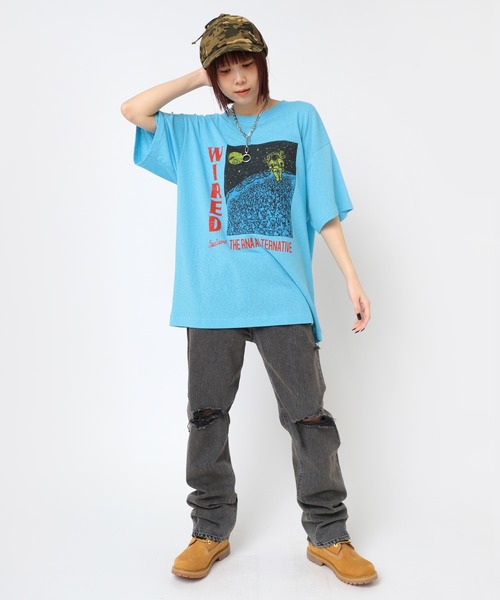 RNA（アールエヌエー）の「R4345 ダメージタイトストレート（デニムパンツ・レディース・ブラック/インディゴブルー・SMALL/MEDIUM）」の12枚目の写真