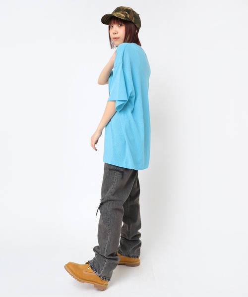 RNA（アールエヌエー）の「R4345 ダメージタイトストレート（デニムパンツ・レディース・ブラック/インディゴブルー・SMALL/MEDIUM）」の14枚目の写真