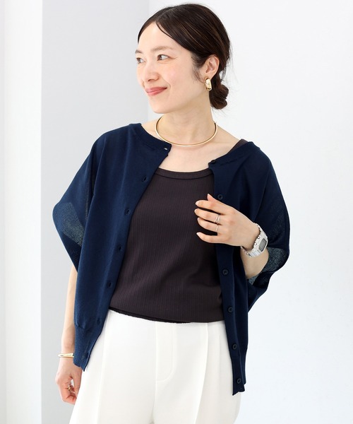Aletta vita(アレッタビータ)の「後ろボタン2WAYシアー半袖プルオーバー(ニット/セーター・レディース・ネイビー/ブラック/杢グレー・M)」の20枚目の写真