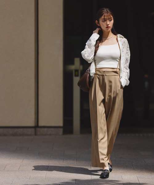美品　NATURAL BEAUTY BASIC ベージュ パンツスーツ M NATURAL BEAUTY BASIC - ナチュラルビューティーベーシック