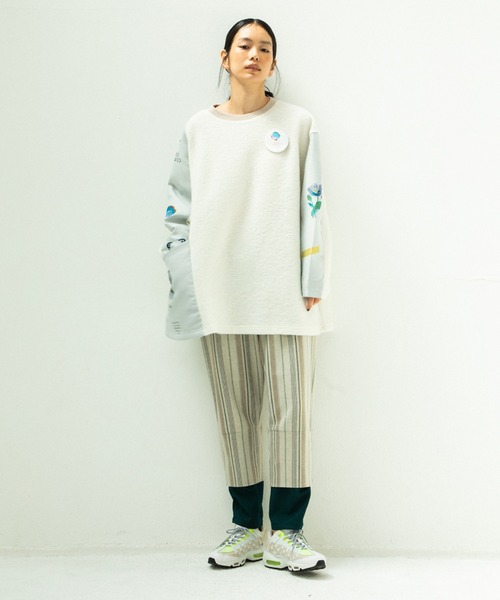 STOF（ストフ）の「STOF/ストフ/FLAGMENTS MIX PULLOVER（Tシャツ/カットソー・メンズ・ホワイト/ブラック・FREE）」の7枚目の写真