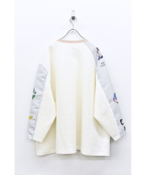 STOF（ストフ）の「STOF/ストフ/FLAGMENTS MIX PULLOVER（Tシャツ/カットソー・メンズ・ホワイト/ブラック・FREE）」の11枚目の写真