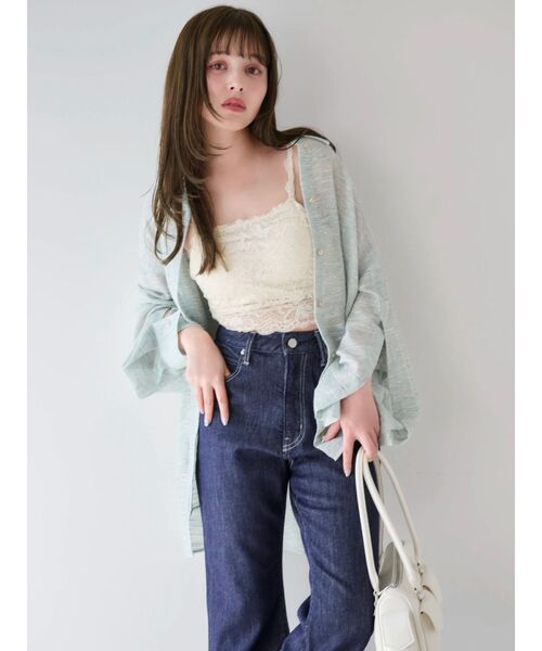 dazzlin(ダズリン)の「【骨格ウェーブ向け】フレアデニムパンツ(デニムパンツ・レディース・ブラック/インディゴブルー/ブルー・MEDIUM/SMALL/X-SMALL)」の22枚目の写真