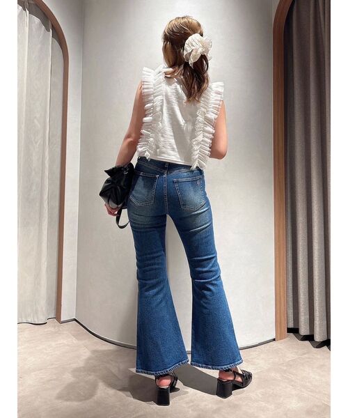 dazzlin(ダズリン)の「【骨格ウェーブ向け】フレアデニムパンツ(デニムパンツ・レディース・ブラック/インディゴブルー/ブルー・MEDIUM/SMALL/X-SMALL)」の16枚目の写真