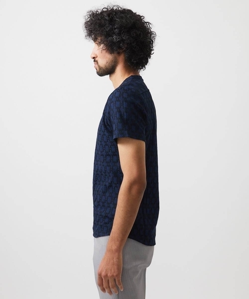 MICHEL KLEIN HOMME (ミッシェルクランオム)の「《日本製》リンクスVネック半袖カットソー(Tシャツ/カットソー・メンズ・ホワイト/カーキ/ネイビー・MEDIUM/LARGE/X-LARGE)」の7枚目の写真