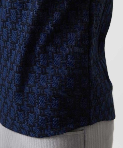 MICHEL KLEIN HOMME (ミッシェルクランオム)の「《日本製》リンクスVネック半袖カットソー(Tシャツ/カットソー・メンズ・ホワイト/カーキ/ネイビー・MEDIUM/LARGE/X-LARGE)」の11枚目の写真