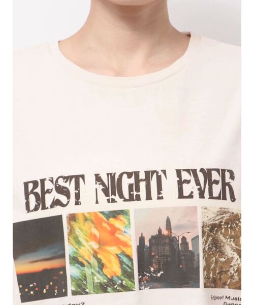 EVRIS（エヴリス）の「フロントフォトBIG Tシャツ（Tシャツ/カットソー・レディース・ブラック/ホワイト/レッド・FREE）」の12枚目の写真