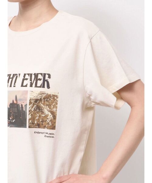 EVRIS（エヴリス）の「フロントフォトBIG Tシャツ（Tシャツ/カットソー・レディース・ブラック/ホワイト/レッド・FREE）」の13枚目の写真