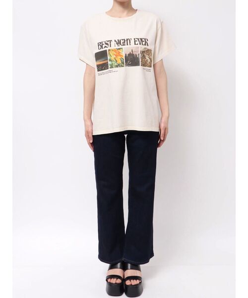 EVRIS（エヴリス）の「フロントフォトBIG Tシャツ（Tシャツ/カットソー・レディース・ブラック/ホワイト/レッド・FREE）」の16枚目の写真