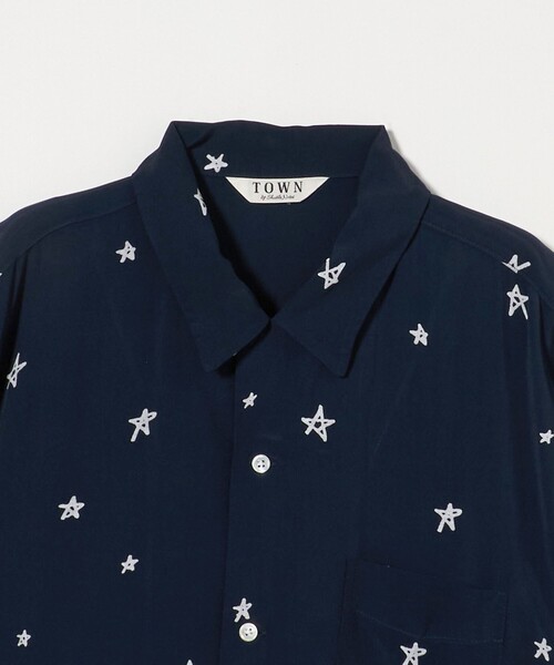 TOWN（タウン）の「＜TOWN＞ STAR シャツ（シャツ/ブラウス・メンズ・ネイビー・L/XL/S/M）」の4枚目の写真
