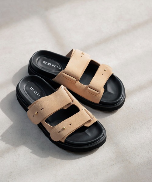 【KAKA】MOHI　バックルダブルストラップサンダル MOHI（モヒ）の「MOHI バックルダブルストラップサンダル