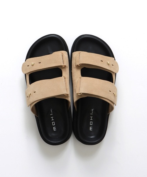MOHI(モヒ)の「ダブルストラップサンダル【MOHI/モヒ】(サンダル・レディース・ベージュ・23.5cm/24.0cm/23.0cm/24.5cm)」の6枚目の写真
