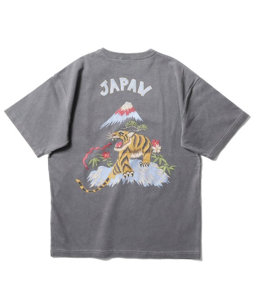 HOUSTON(ヒューストン)の「HOUSTON ピグメントポケットTシャツ(TIGER)(Tシャツ/カットソー・メンズ・ブルー/グリーン/ナチュラル/ブラック・MEDIUM/X-LARGE/XX-LARGE/LARGE)」の5枚目の写真