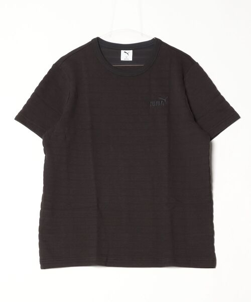 PUMA（プーマ）の「プーマ PUMA ESS ELEVATED ストラクチャード Tシャツ（Tシャツ/カットソー・メンズ・アイボリー/ブラック/ブルー・S/M/L/LL/3L）」の3枚目の写真