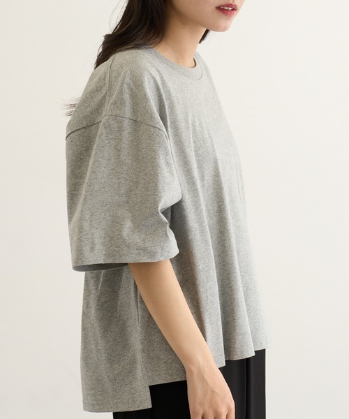 CROSS & STITCH(クロスステッチ)の「【Cross&Stitch】オープンエンド マックスウェイト ウィメンズオーバーTシャツ OE1301(Tシャツ/カットソー・レディース・アーミー/ホワイト/ブラック系1/グレー・M)」の18枚目の写真