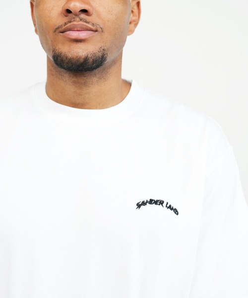 BASIS(ベイシス)の「SANDER LAND 9.1ozマグナムウェイト Night Signals バックプリント ビッグシルエット 半袖Tシャツ(Tシャツ/カットソー・メンズ・ブラック/ホワイト・MEDIUM/LARGE/X-LARGE)」の17枚目の写真