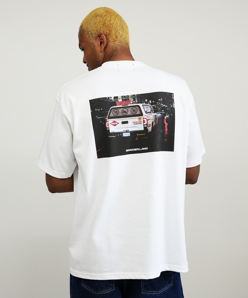 BASIS(ベイシス)の「SANDER LAND 9.1ozマグナムウェイト Night Signals バックプリント ビッグシルエット 半袖Tシャツ(Tシャツ/カットソー・メンズ・ブラック/ホワイト・MEDIUM/LARGE/X-LARGE)」の21枚目の写真