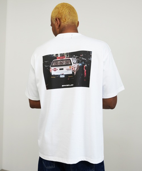 BASIS(ベイシス)の「SANDER LAND 9.1ozマグナムウェイト Night Signals バックプリント ビッグシルエット 半袖Tシャツ(Tシャツ/カットソー・メンズ・ブラック/ホワイト・MEDIUM/LARGE/X-LARGE)」の22枚目の写真