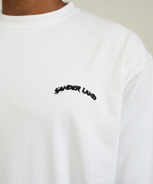 BASIS(ベイシス)の「SANDER LAND 9.1ozマグナムウェイト Night Signals バックプリント ビッグシルエット 半袖Tシャツ(Tシャツ/カットソー・メンズ・ブラック/ホワイト・MEDIUM/LARGE/X-LARGE)」の18枚目の写真