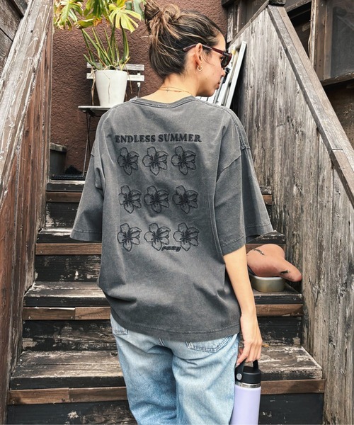 tシャツ ONE MORE/ロキシードロップショルダー半袖Tシャツ レディース ONE MORE/ロキシードロップショルダー半袖Tシャツ（Tシャツ