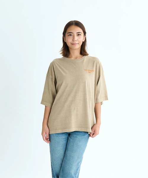 ROXY（ロキシー）の「ONE MORE/ロキシードロップショルダー半袖Tシャツ（Tシャツ/カットソー・レディース・ナチュラル/ブラック/ベージュ/パープル・SMALL/MEDIUM/LARGE）」の18枚目の写真