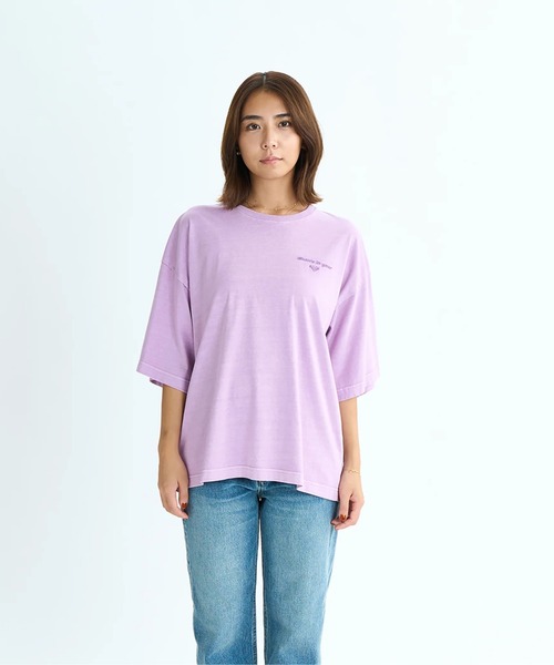 tシャツ ONE MORE/ロキシードロップショルダー半袖Tシャツ レディース ROXY tシャツ ONE MORE/ロキシードロップショルダー半袖Tシャツ
