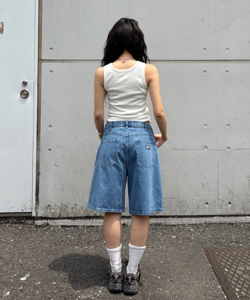 OBEY（オベイ）の「【OBEY / オベイ】BIGWIG BAGGY DENIM 172100090-25U（その他パンツ・レディース・エメラルドブルー/ブルー系その他・28/29）」の3枚目の写真