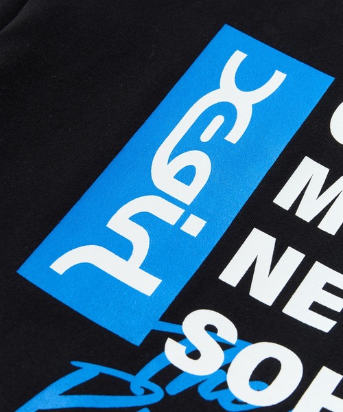 X-girl（エックスガール）の「BOX LOGO AND TEXT S/S TEE（Tシャツ/カットソー・レディース・ブラック/ホワイト・M/S/XL/L）」の5枚目の写真