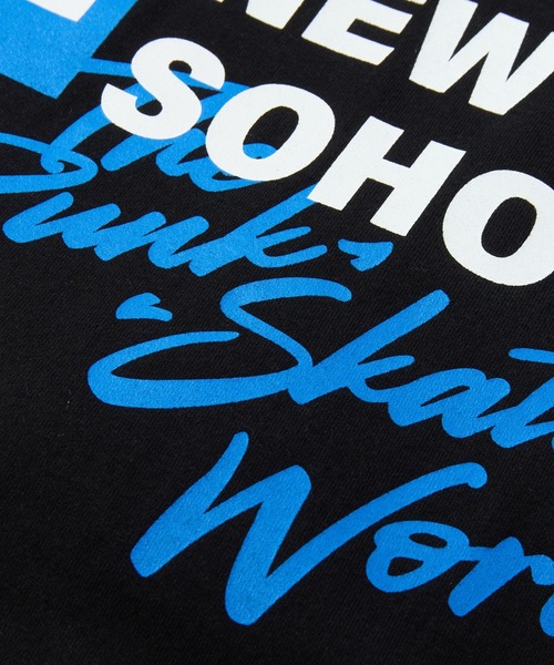 X-girl（エックスガール）の「BOX LOGO AND TEXT S/S TEE（Tシャツ/カットソー・レディース・ブラック/ホワイト・M/S/XL/L）」の4枚目の写真