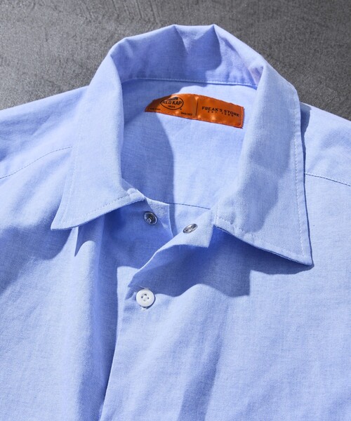 RED KAP（レッドキャップ）の「RED KAP/レッドキャップ 別注 オックスフォード クロップドショートスリーブシャツ/ショート丈（シャツ/ブラウス・メンズ・その他13/サックスブルー/グレー・MEDIUM/LARGE）」の5枚目の写真