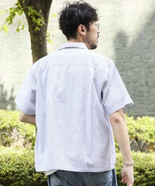 RED KAP（レッドキャップ）の「RED KAP/レッドキャップ 別注 オックスフォード クロップドショートスリーブシャツ/ショート丈（シャツ/ブラウス・メンズ・その他13/サックスブルー/グレー・MEDIUM/LARGE）」の18枚目の写真