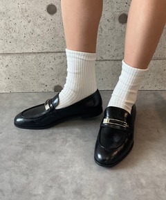 G.H.BASS/BA11535 BLACK ラグソールコインローファー G.H.BASS（ジーエイチバス）の「G.H.BASS/BA11535 BLACK