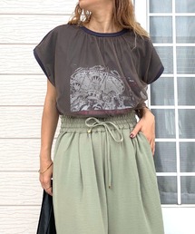 Q | カルーセルチュールT(Tシャツ/カットソー)