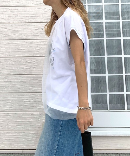tシャツ カルーセルチュールT レディース カルーセルチュールT（Tシャツ/カットソー）｜Q（キュー）の