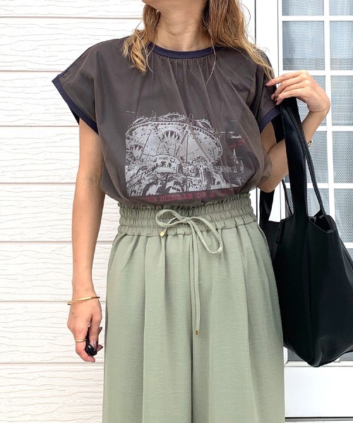 tシャツ カルーセルチュールT レディース カルーセルチュールT（Tシャツ/カットソー）｜Q（キュー）の