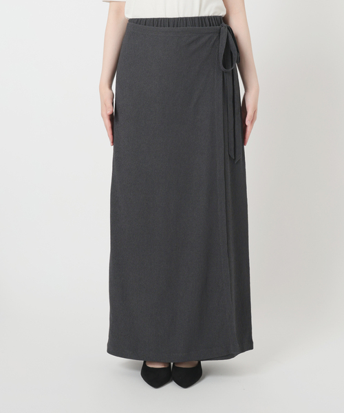 SLOBE IENA(スローブイエナ)の「《WEB限定/追加3》ラップジャージパンツ(その他パンツ・レディース・ブラック/チャコールグレー・36/38)」の22枚目の写真