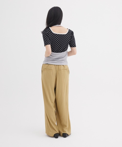FUULLY STUDIO（フーリィーステューディオ）の「リネンアシメスカパン（その他パンツ・レディース・ベージュ/オフホワイト/ブラック・FREE）」の13枚目の写真