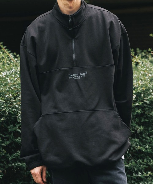 THE NORTH FACE(ザノースフェイス)の「日本未発売 THE NORTH FACE/ザノースフェイス Men’s AXYS 1/4 -Zip Fleece メンズ ジップ フリース ハーフジップ ロゴ 冬服(ブルゾン・メンズ・ホワイト/カーキ/ブラック・XL/L/M/S)」の2枚目の写真