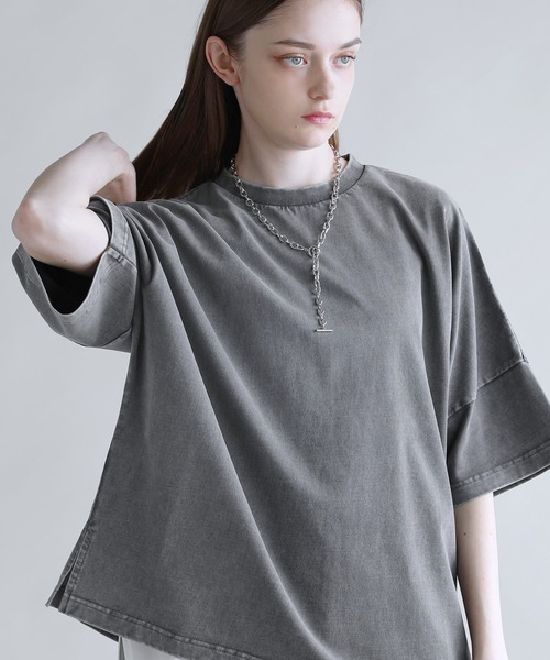 SOCCE（ソーシー）の「270ｇコットンウォッシュ加工ハーフスリーブカットソー（Tシャツ/カットソー・メンズ・ブルー/ブラック/グレー・XL/L/M/S）」の16枚目の写真