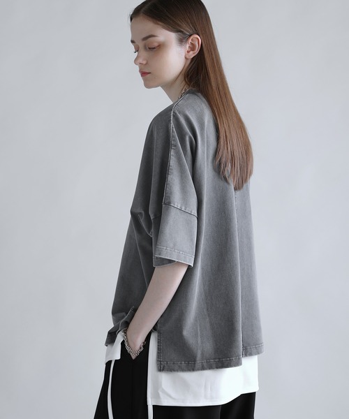 SOCCE（ソーシー）の「270ｇコットンウォッシュ加工ハーフスリーブカットソー（Tシャツ/カットソー・メンズ・ブルー/ブラック/グレー・XL/L/M/S）」の18枚目の写真