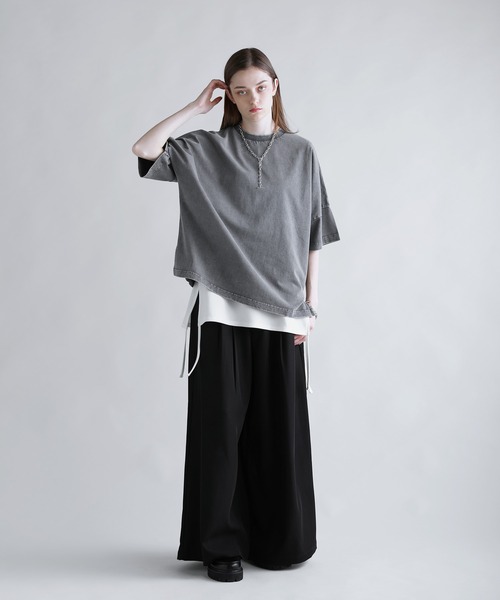 SOCCE（ソーシー）の「270ｇコットンウォッシュ加工ハーフスリーブカットソー（Tシャツ/カットソー・メンズ・ブルー/ブラック/グレー・XL/L/M/S）」の19枚目の写真