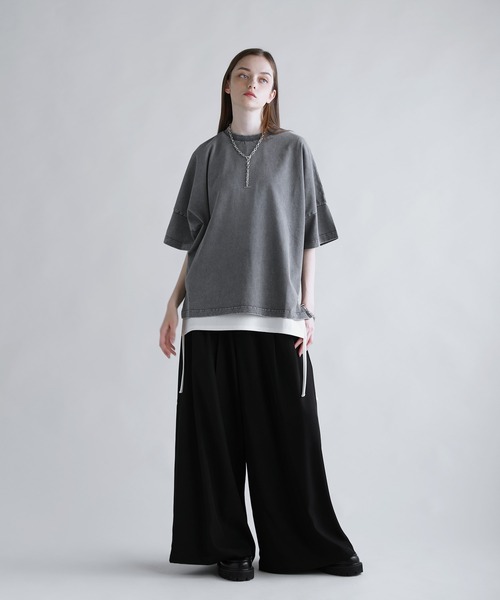 SOCCE（ソーシー）の「270ｇコットンウォッシュ加工ハーフスリーブカットソー（Tシャツ/カットソー・メンズ・ブルー/ブラック/グレー・XL/L/M/S）」の20枚目の写真