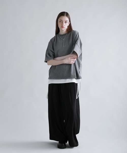 SOCCE（ソーシー）の「270ｇコットンウォッシュ加工ハーフスリーブカットソー（Tシャツ/カットソー・メンズ・ブルー/ブラック/グレー・XL/L/M/S）」の21枚目の写真