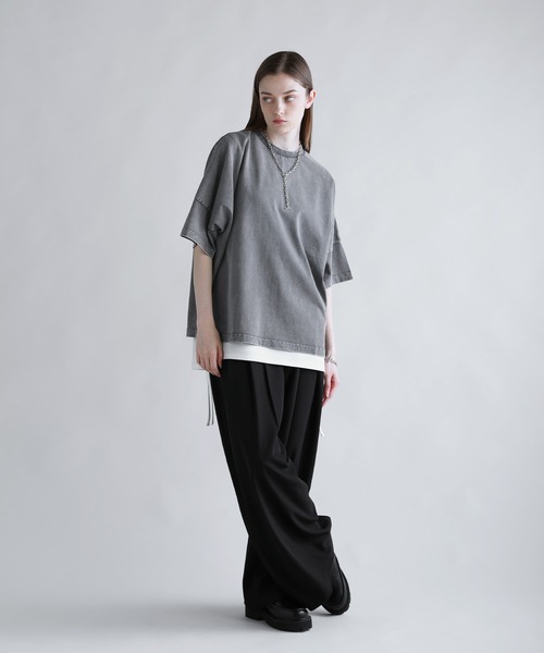 SOCCE（ソーシー）の「270ｇコットンウォッシュ加工ハーフスリーブカットソー（Tシャツ/カットソー・メンズ・ブルー/ブラック/グレー・XL/L/M/S）」の22枚目の写真