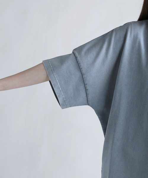 SOCCE（ソーシー）の「270ｇコットンウォッシュ加工ハーフスリーブカットソー（Tシャツ/カットソー・メンズ・ブルー/ブラック/グレー・XL/L/M/S）」の11枚目の写真