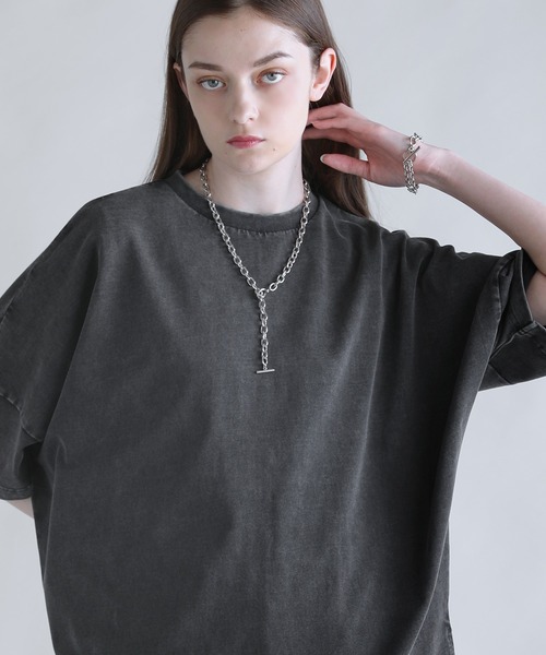 SOCCE（ソーシー）の「270ｇコットンウォッシュ加工ハーフスリーブカットソー（Tシャツ/カットソー・メンズ・ブルー/ブラック/グレー・XL/L/M/S）」の7枚目の写真