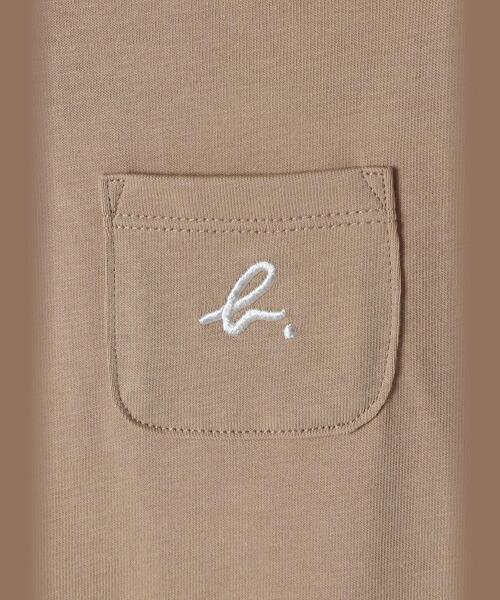 agnes b.（アニエスベー）の「ベビー ”b.”ロゴ刺繍 コットン サロペット（サロペット/オーバーオール・キッズ・ベージュ・18M/1YEAR/2YEAR/6MONTH）」の2枚目の写真