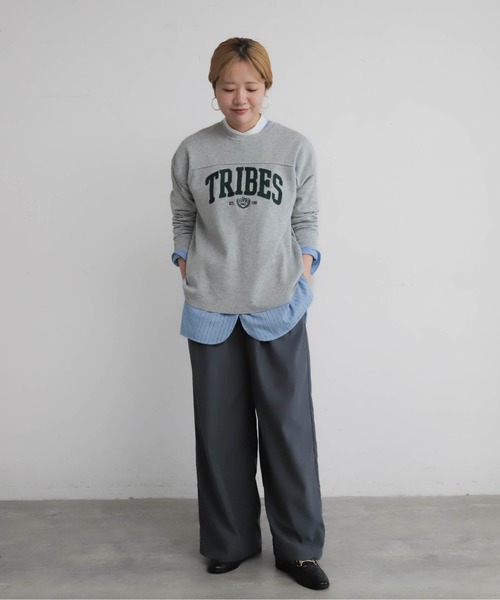 NOMBRE IMPAIR（ノンブルアンペール）の「TRIBESチェーン刺繍　ニットP/O（ニット/セーター・レディース・ネイビー/グレー・FREE）」の19枚目の写真